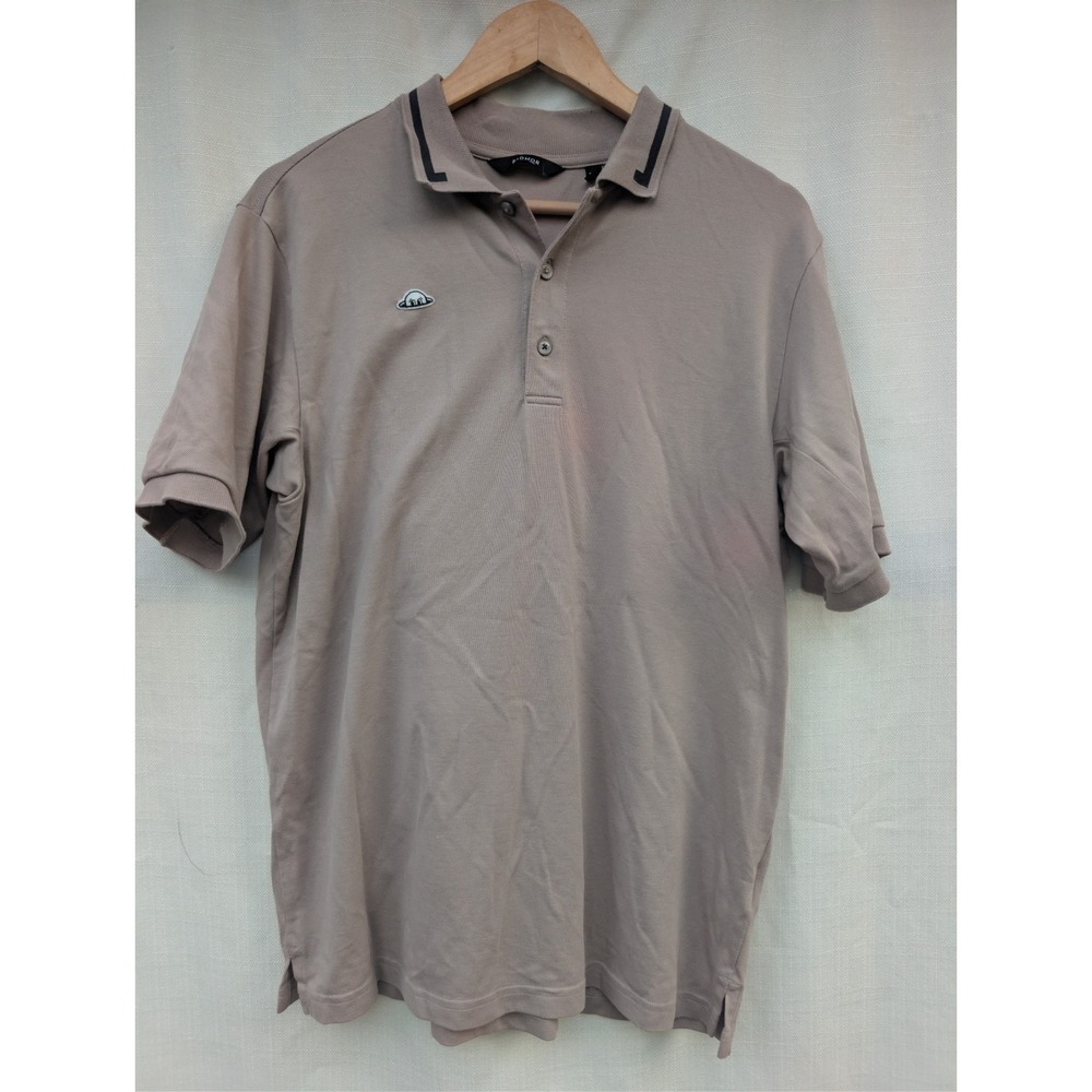 RADMOR Pima Cotton Golf Polo Mens M Brown Golfcore Country Club Prep Athletic